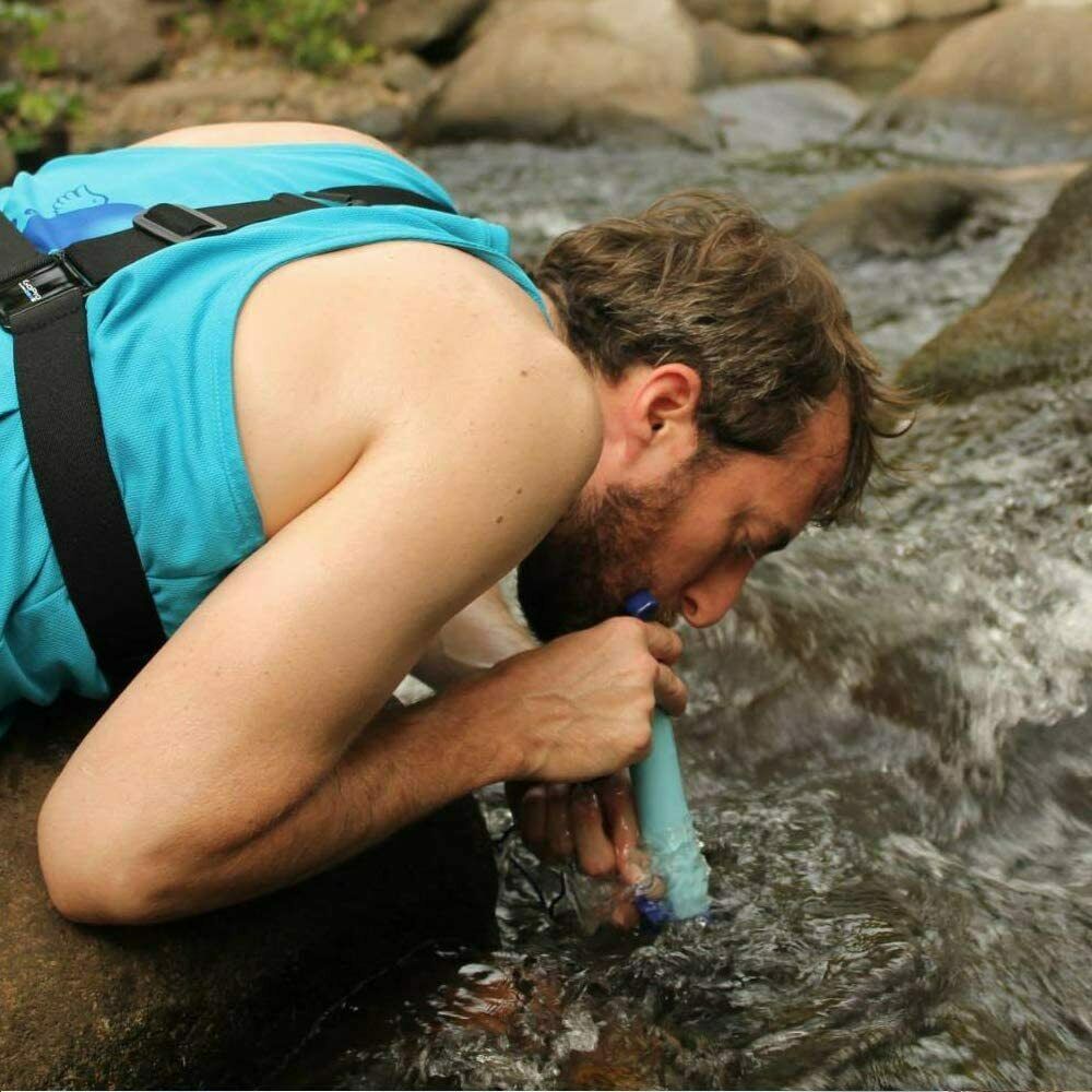 Portable Purifier Straw Water Filter Personal Survival Kit Emergency Gear M6C6 