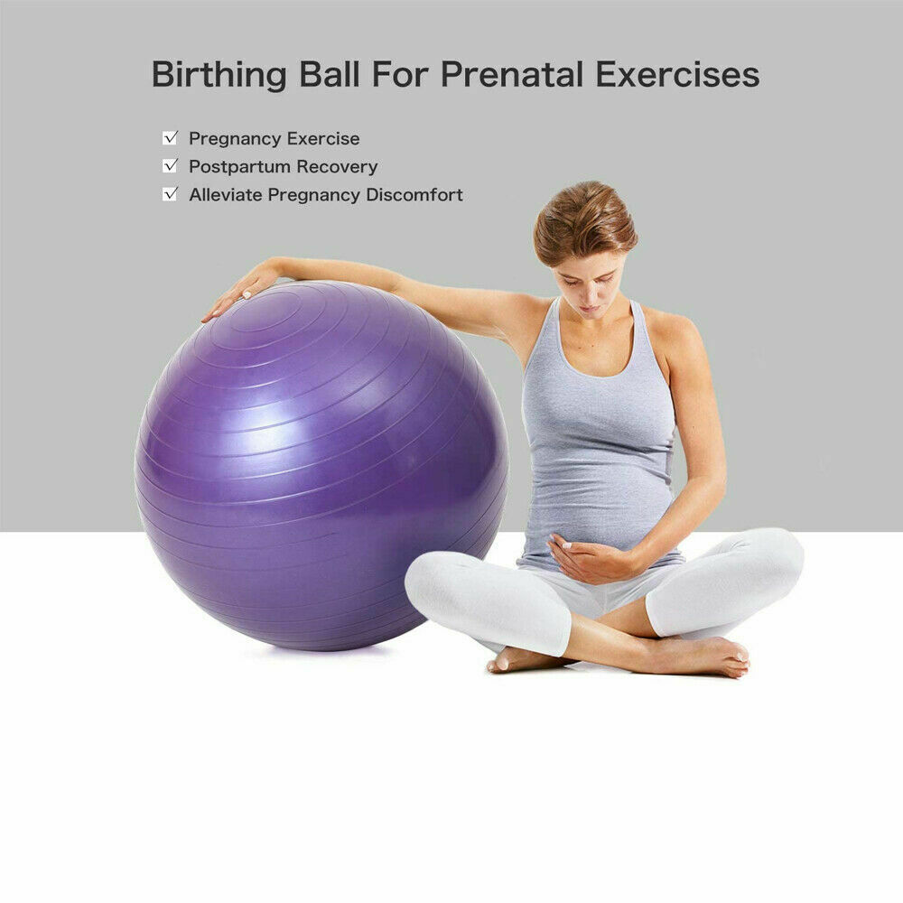 23" 29" Yoga Ball Exercise Anti Burst Fitness Balance Workout Stability W/ Pump 